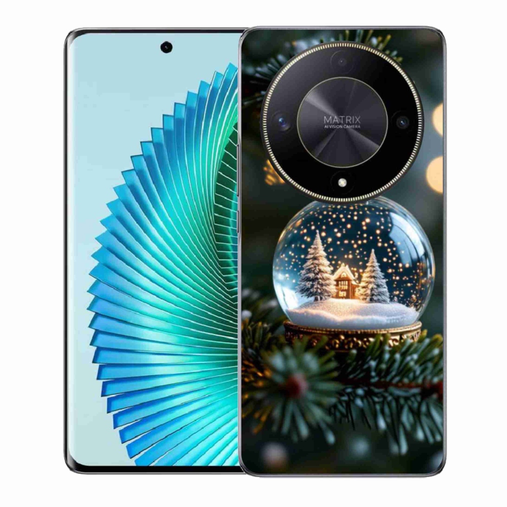 Gélový kryt mmCase na Honor Magic 6 Lite 5G - vianočné gule 2