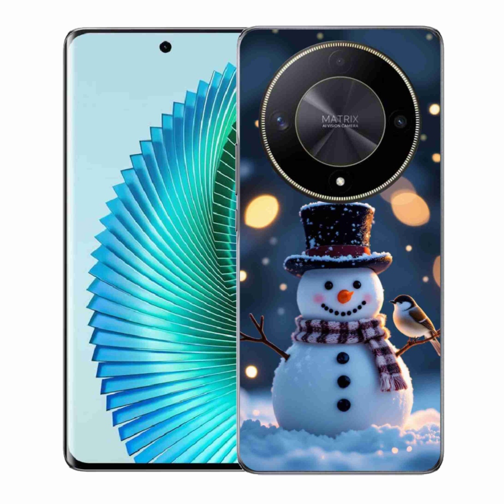 Gélový kryt mmCase na Honor Magic 6 Lite 5G - vianočný snehuliak