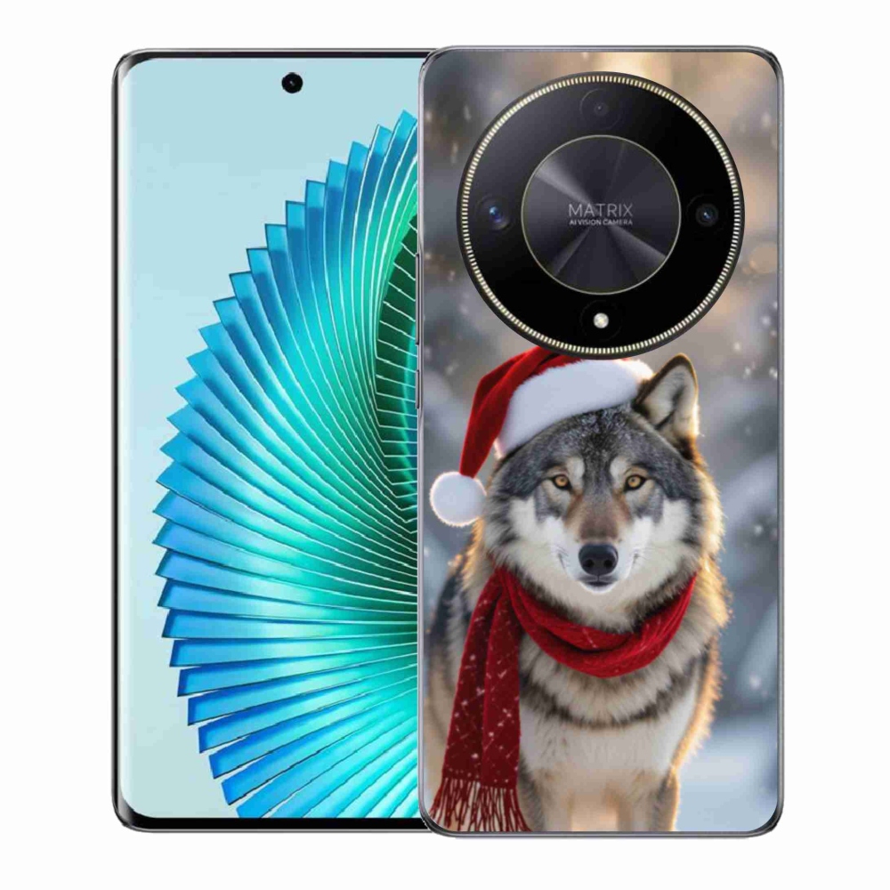 Gélový kryt mmCase na Honor Magic 6 Lite 5G - vianočný vlk