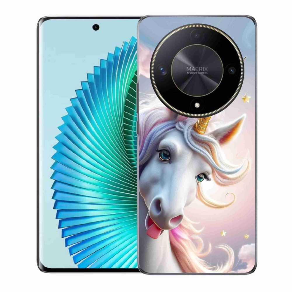 Gélový kryt mmCase na Honor Magic 6 Lite 5G - veselý jednorožec