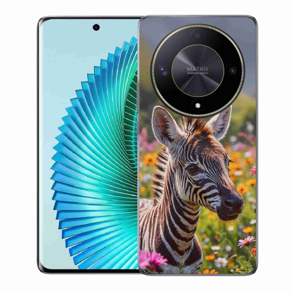 Gélový kryt mmCase na Honor Magic 6 Lite 5G - zebra na lúke