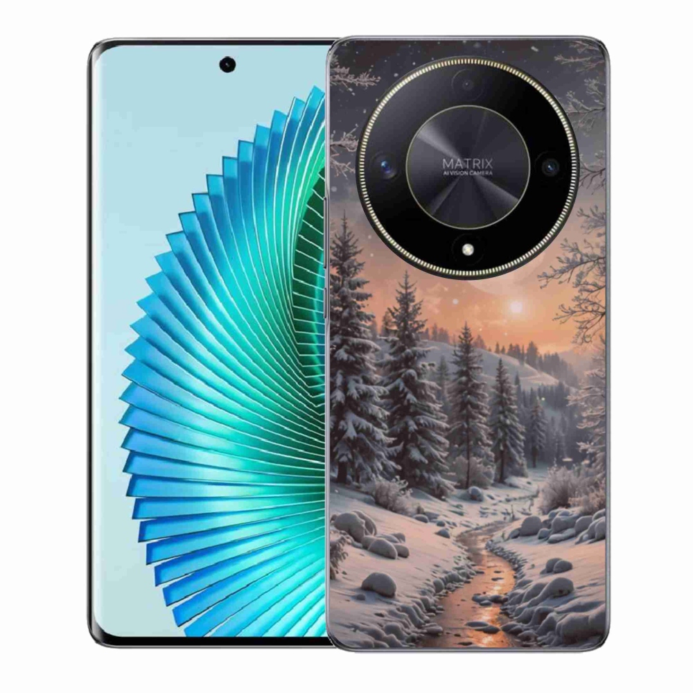Gélový kryt mmCase na Honor Magic 6 Lite 5G - zimná krajina 2