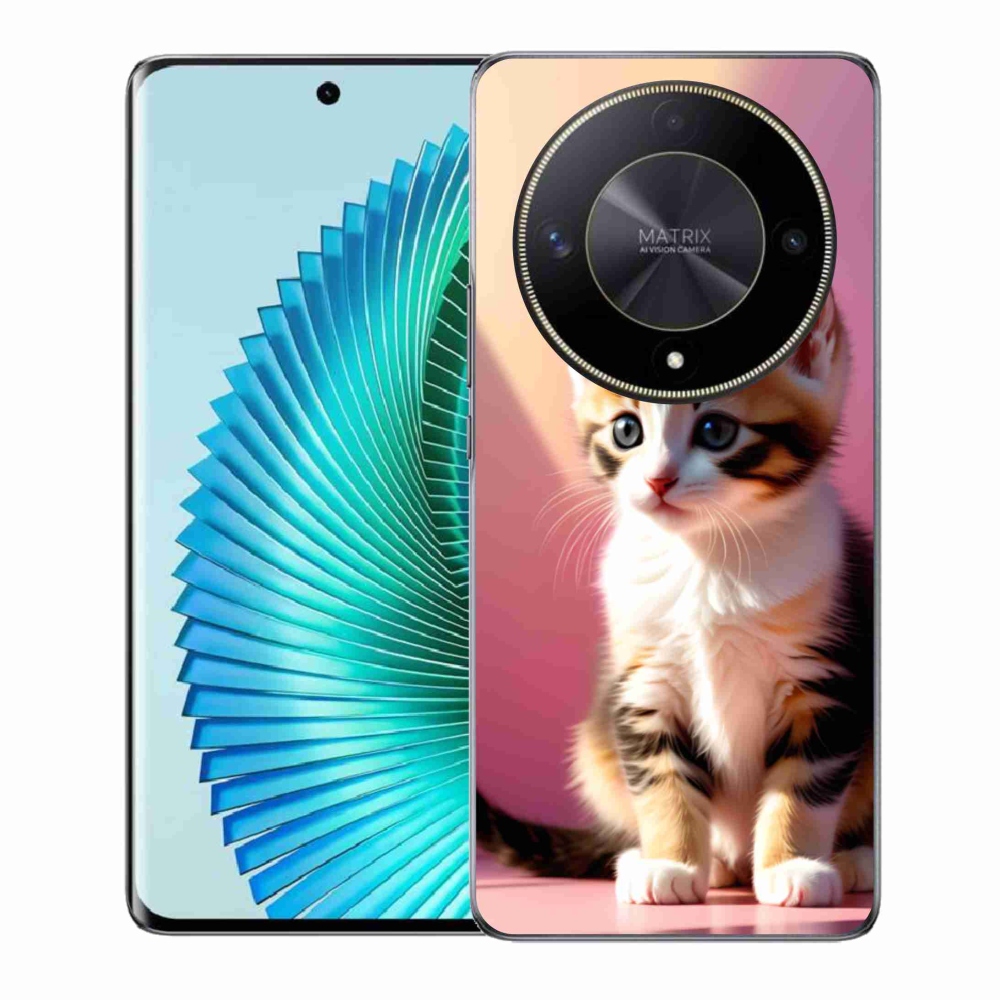Gélový kryt mmCase na Honor Magic 6 Lite 5G - zvedavé mačiatko 2