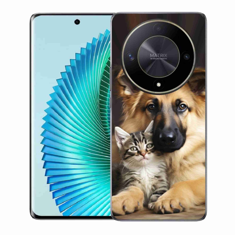 Gélový kryt mmCase na Honor Magic 6 Lite 5G - zvieracie priateľstvo