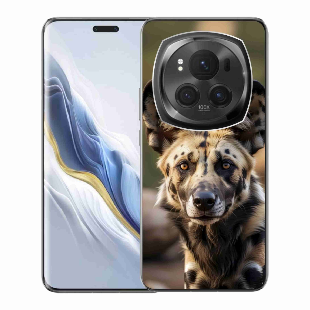 Gélový kryt mmCase na Honor Magic 6 Pro 5G - africký divoký pes