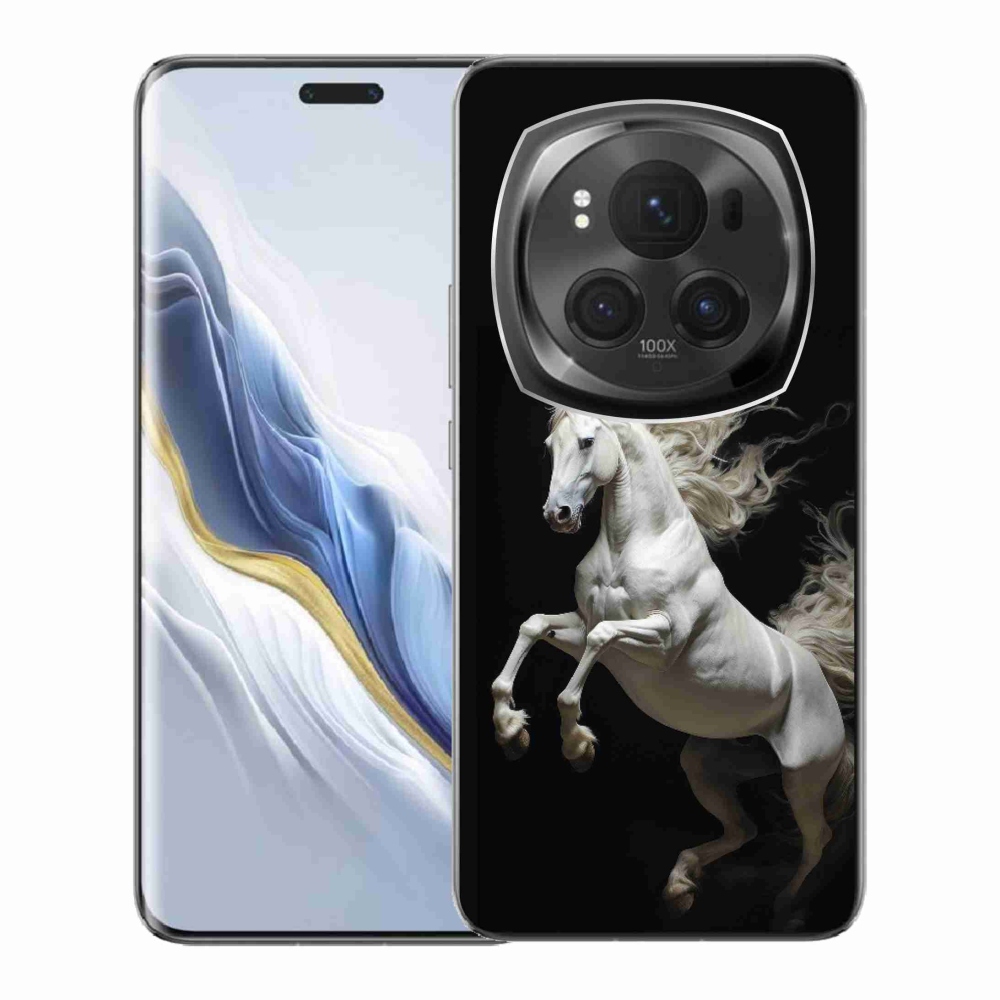 Gélový kryt mmCase na Honor Magic 6 Pro 5G - biely kôň 4
