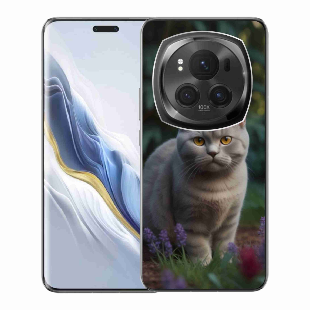Gélový kryt mmCase na Honor Magic 6 Pro 5G - britská mačka