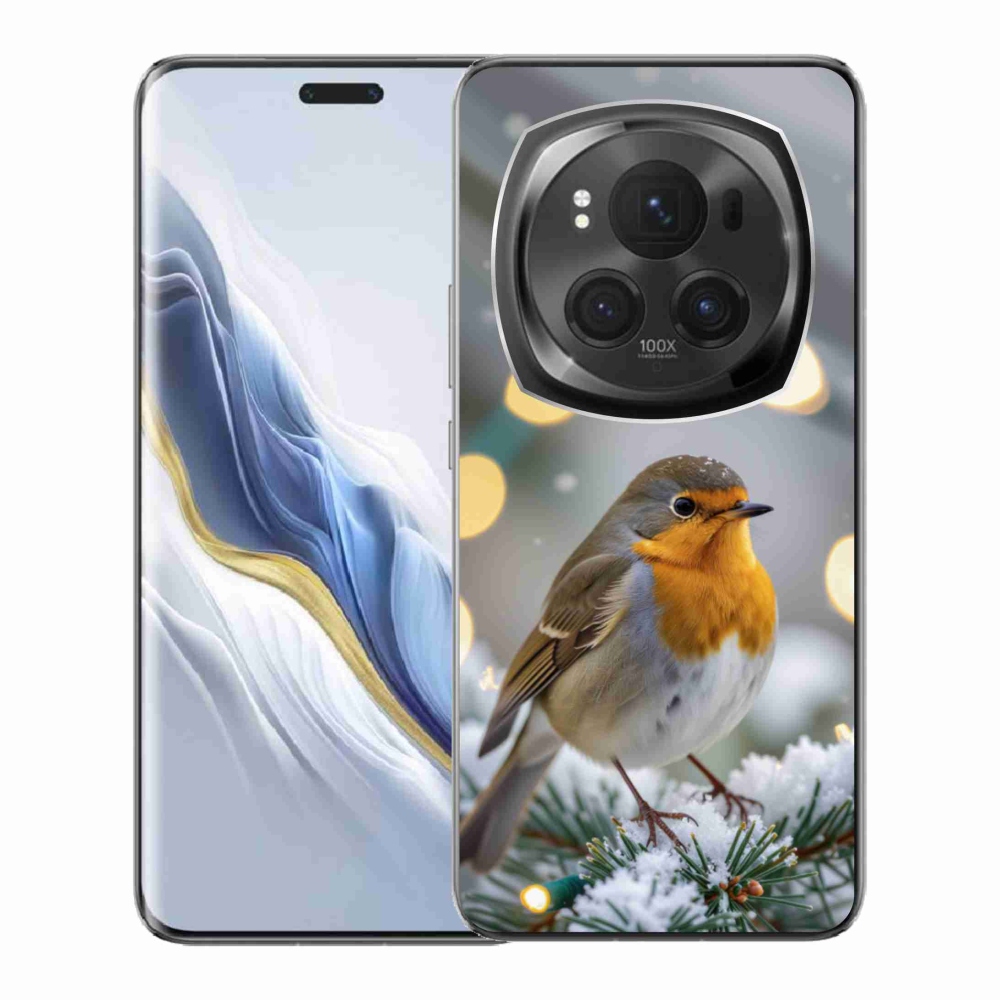 Gélový kryt mmCase na Honor Magic 6 Pro 5G - červienka v zime
