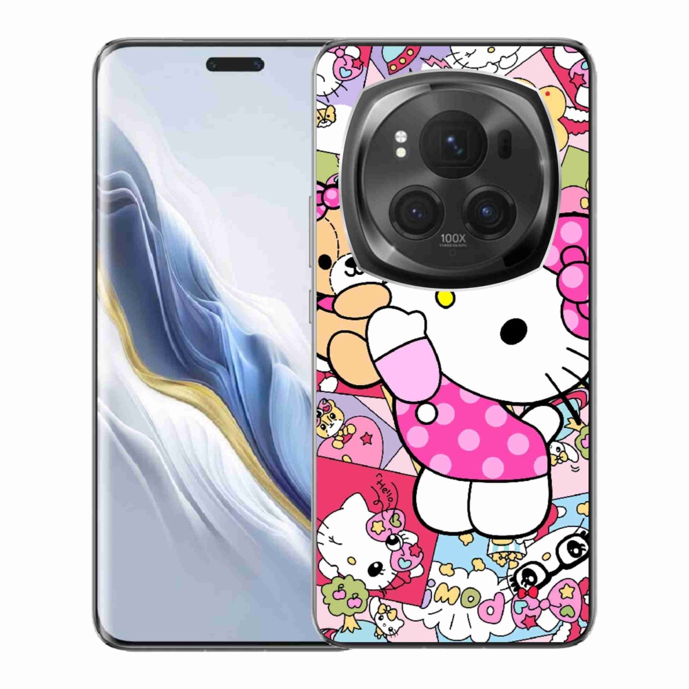 Gélový kryt mmCase na Honor Magic 6 Pro 5G - cute kitty