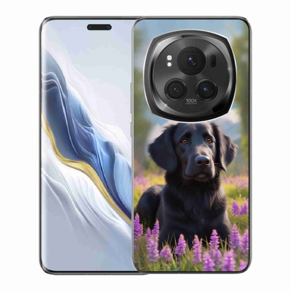 Gélový kryt mmCase na Honor Magic 6 Pro 5G - elegantný čierny retriever
