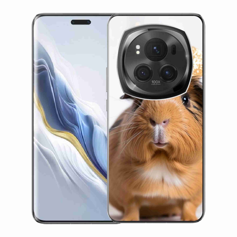 Gélový kryt mmCase na Honor Magic 6 Pro 5G - hnedé morča