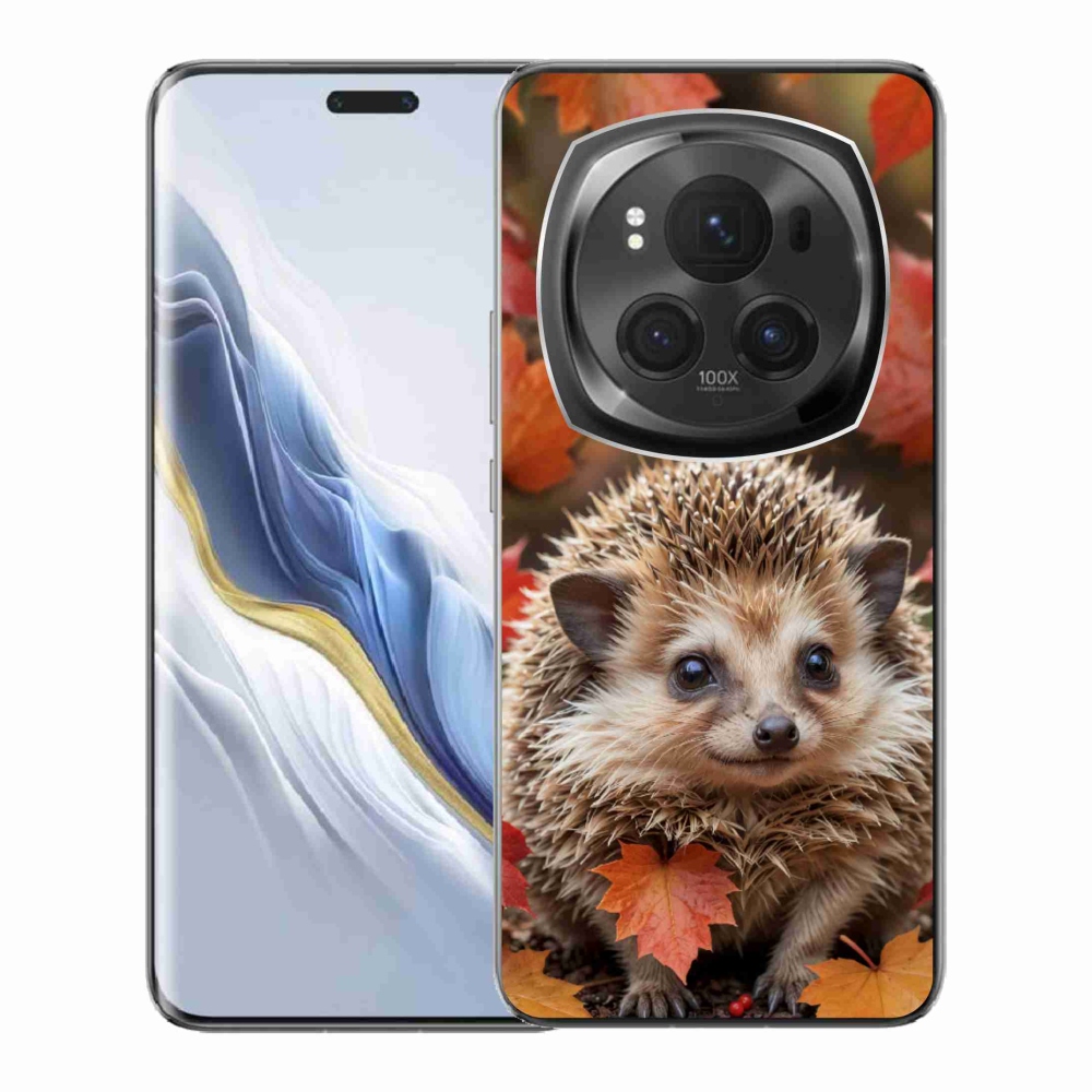 Gélový kryt mmCase na Honor Magic 6 Pro 5G - ježko v lístí