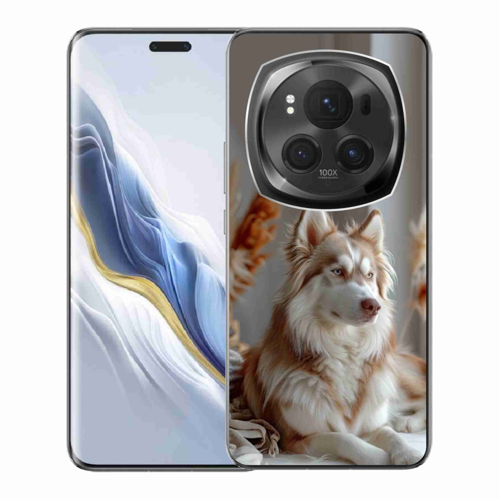 Gélový kryt mmCase na Honor Magic 6 Pro 5G - pokojný sibírsky husky