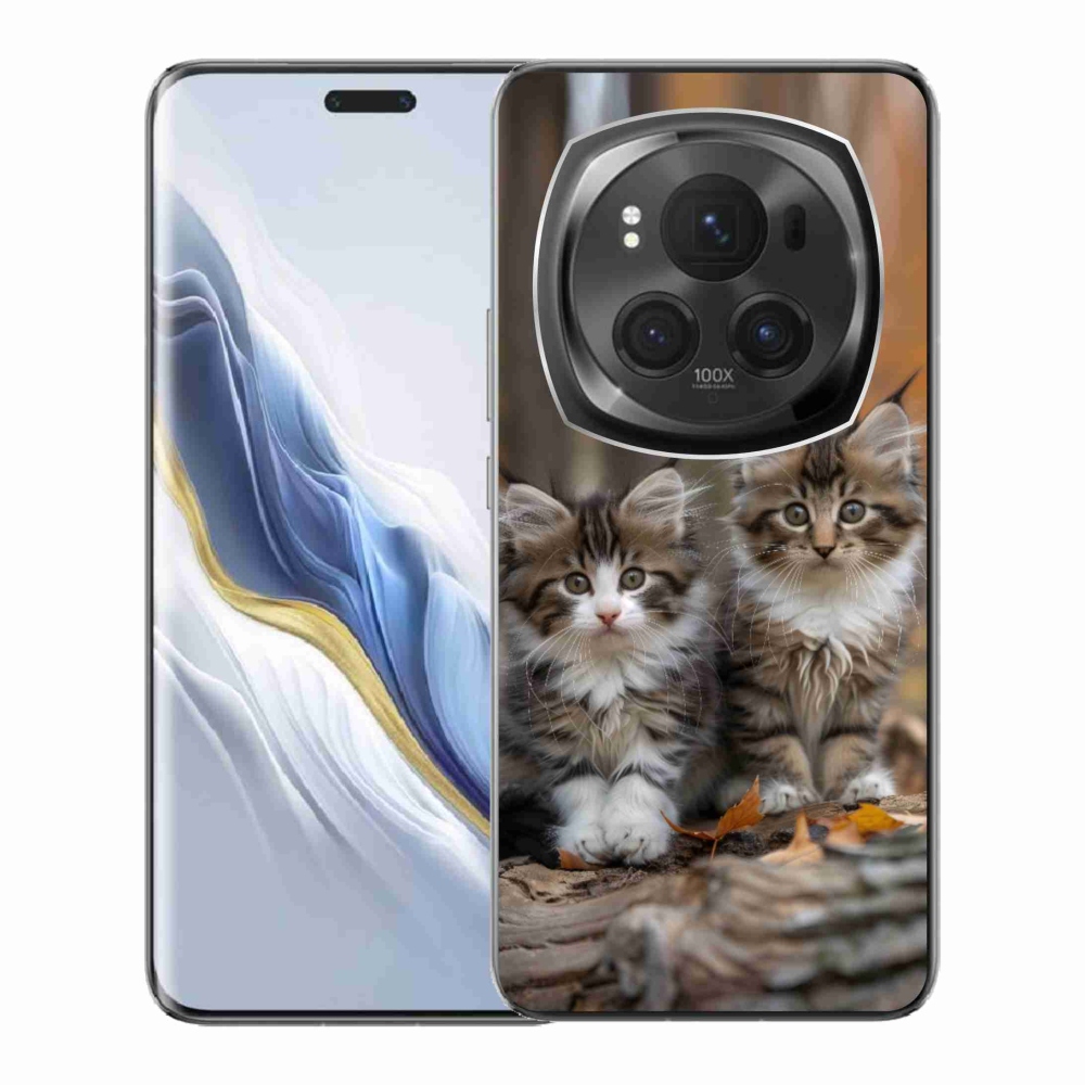 Gélový kryt mmCase na Honor Magic 6 Pro 5G - mačacie duo 3