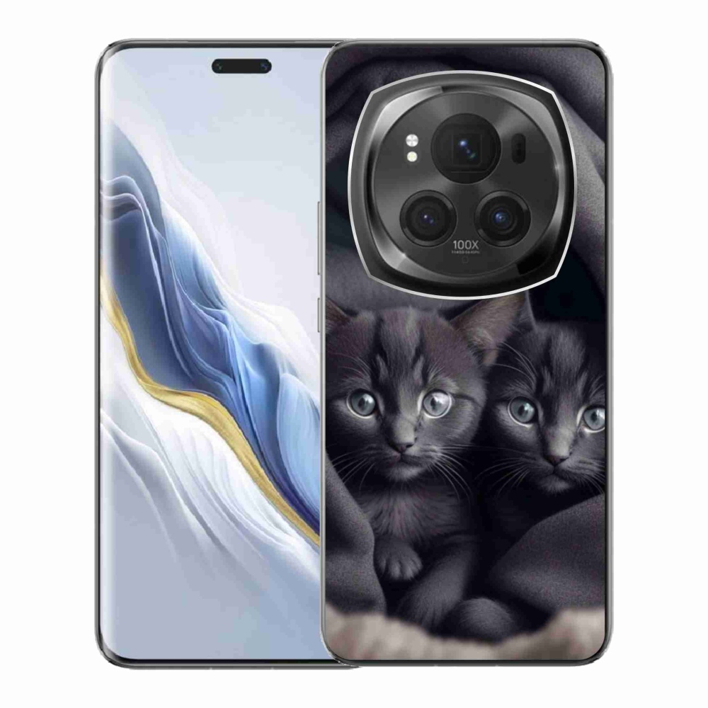 Gélový kryt mmCase na Honor Magic 6 Pro 5G - mačacie duo
