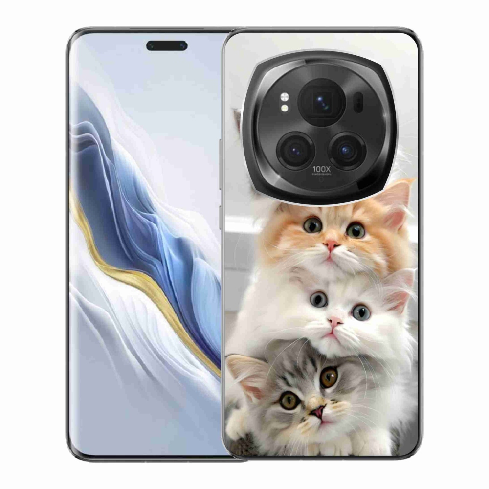 Gélový kryt mmCase na Honor Magic 6 Pro 5G - mačacia partia