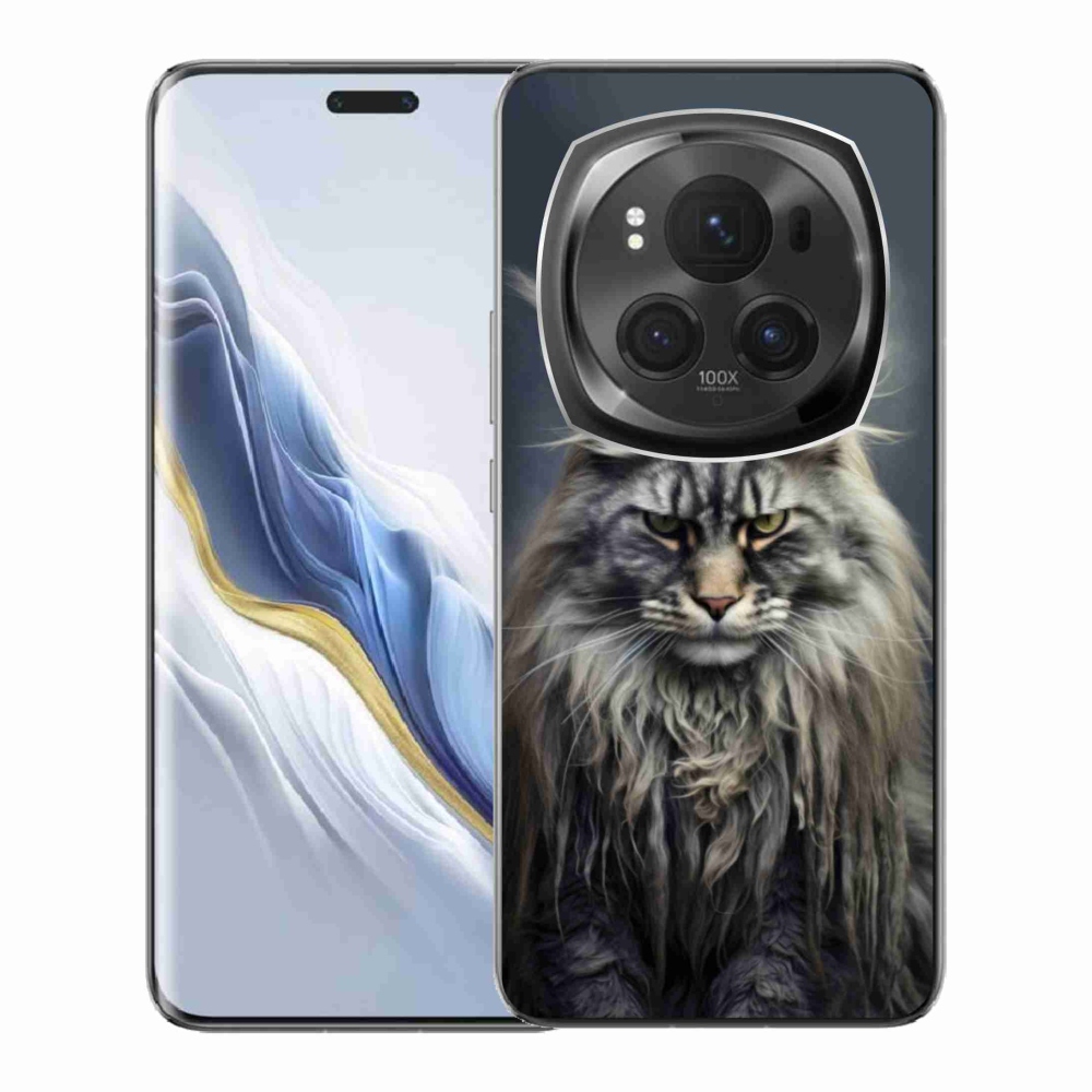 Gélový kryt mmCase na Honor Magic 6 Pro 5G - mačacie pohľad 4
