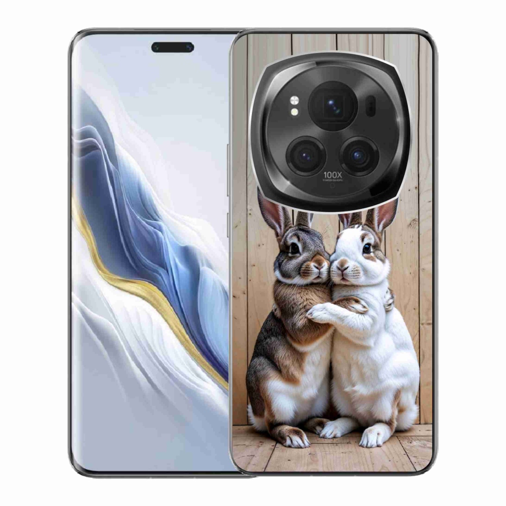Gélový kryt mmCase na Honor Magic 6 Pro 5G - králičie pár