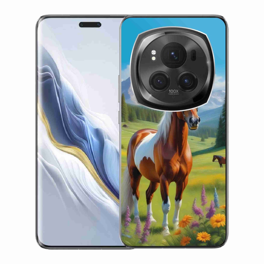 Gélový kryt mmCase na Honor Magic 6 Pro 5G - kôň na lúke