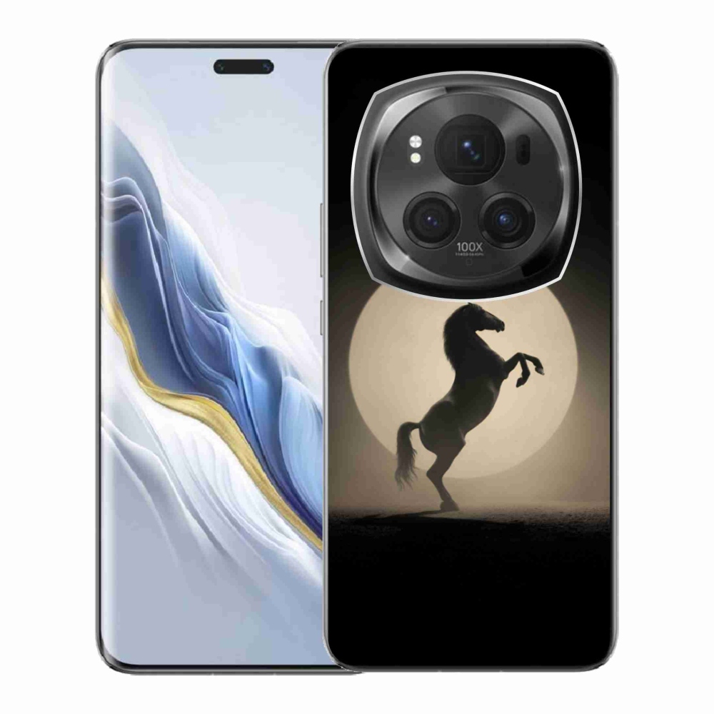 Gélový kryt mmCase na Honor Magic 6 Pro 5G - kôň v siluete