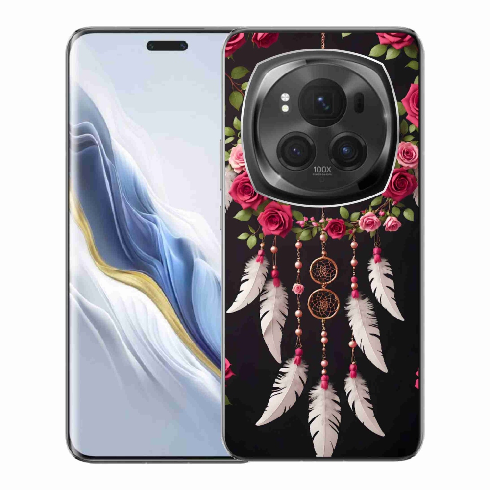 Gélový kryt mmCase na Honor Magic 6 Pro 5G - lapač snov s ružami