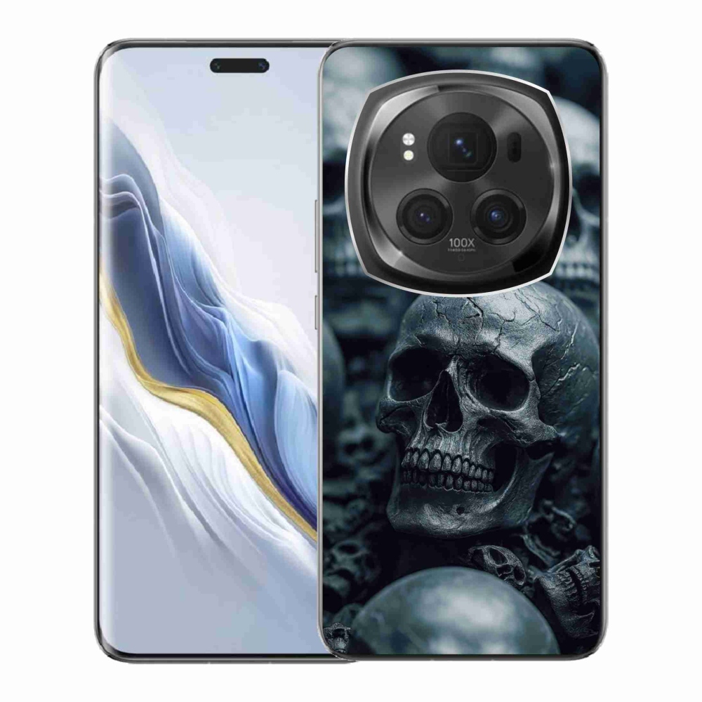 Gélový kryt mmCase na Honor Magic 6 Pro 5G - lebka 2