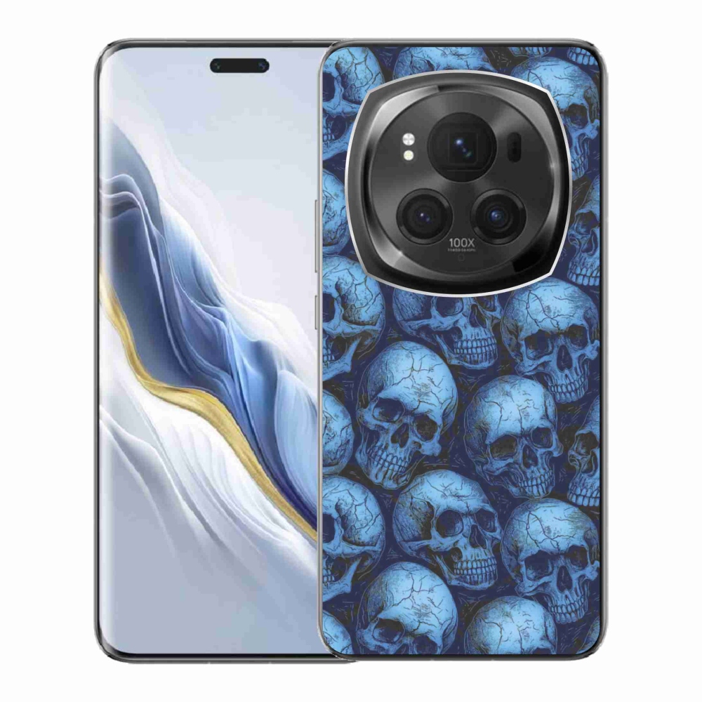 Gélový kryt mmCase na Honor Magic 6 Pro 5G - lebky