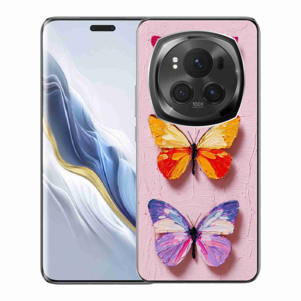 Gélový kryt mmCase na Honor Magic 6 Pro 5G - motýlia trojica