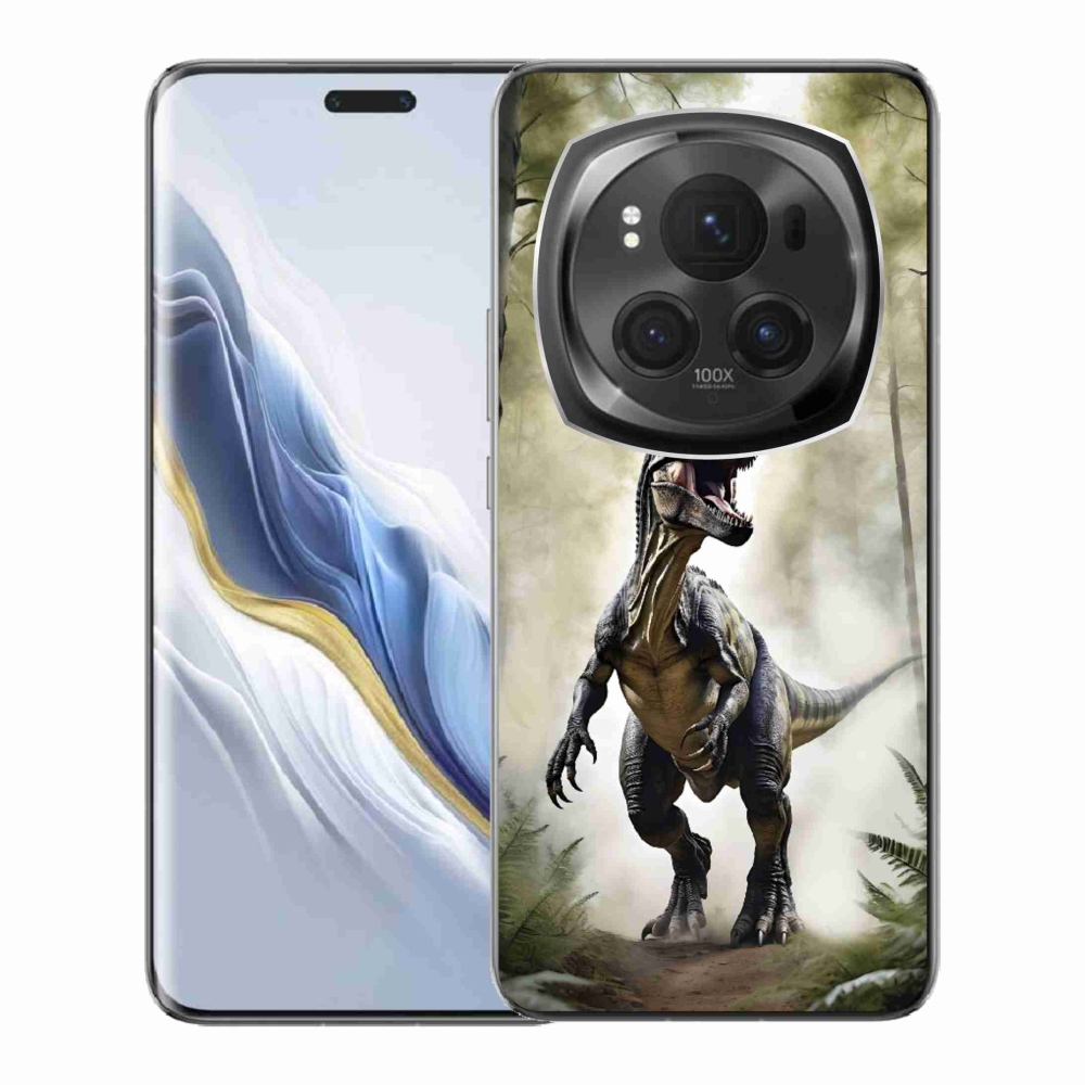 Gélový kryt mmCase na Honor Magic 6 Pro 5G - naštvaný T-Rex