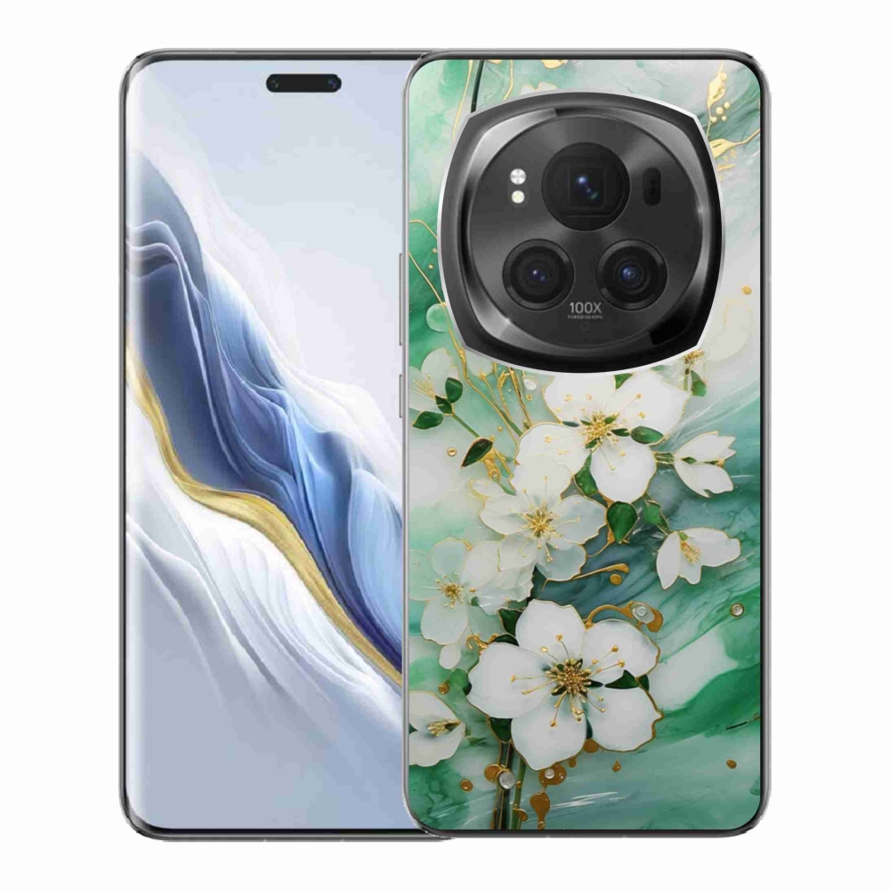 Gélový kryt mmCase na Honor Magic 6 Pro 5G - nežné kvety