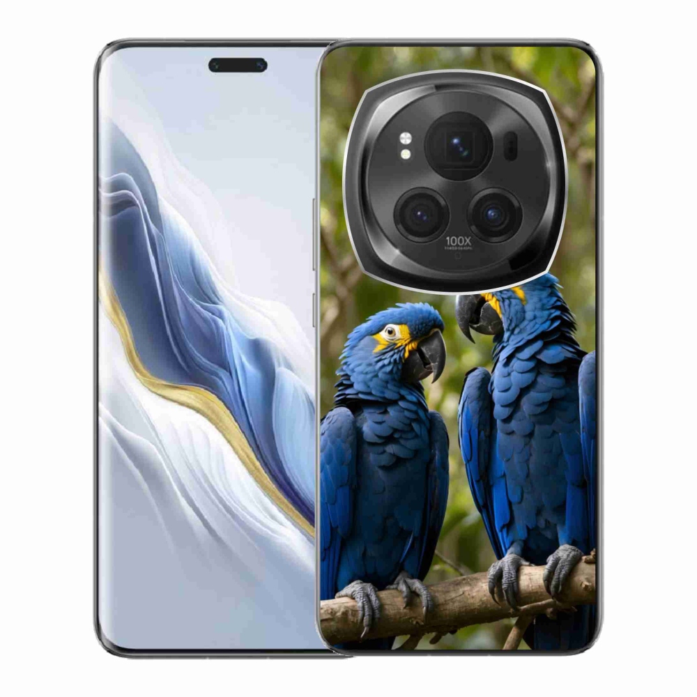 Gélový kryt mmCase na Honor Magic 6 Pro 5G - papagájové duo