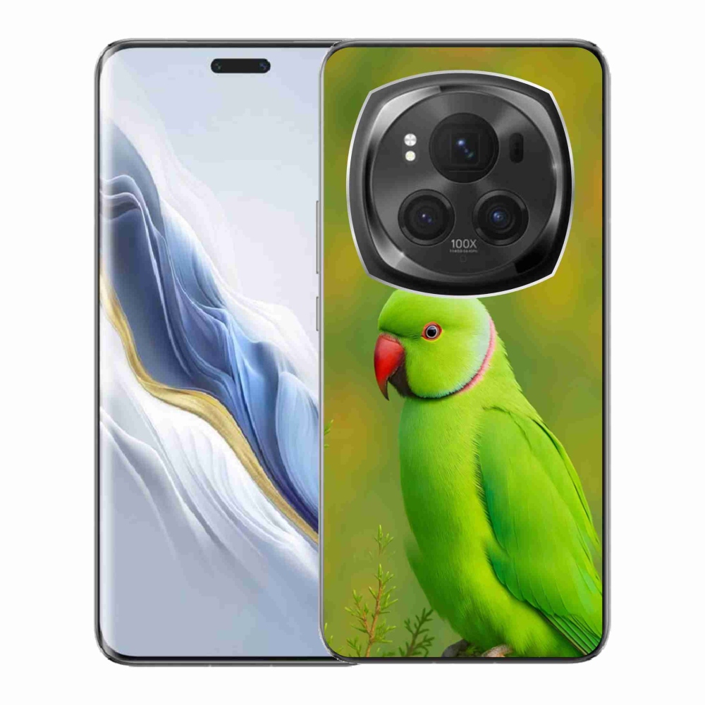 Gélový kryt mmCase na Honor Magic 6 Pro 5G - papagáj alexander 2