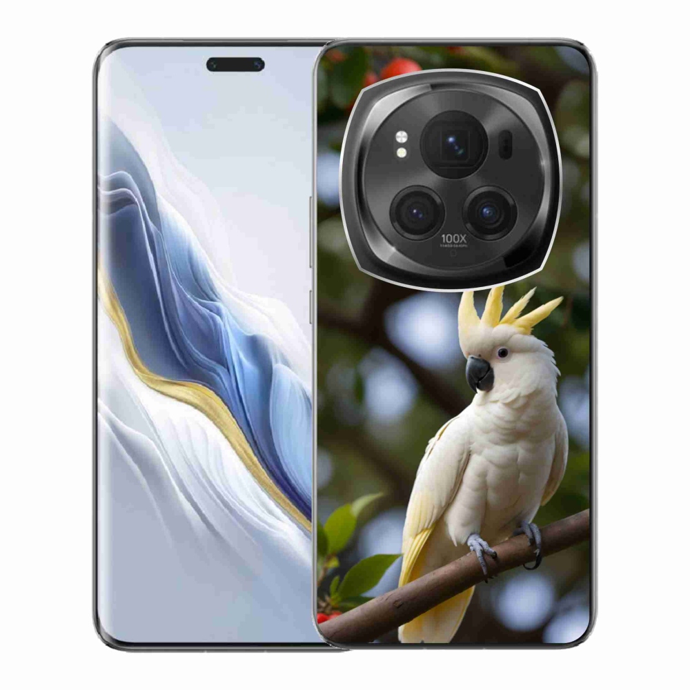 Gélový kryt mmCase na Honor Magic 6 Pro 5G - papagáj kakadu 3