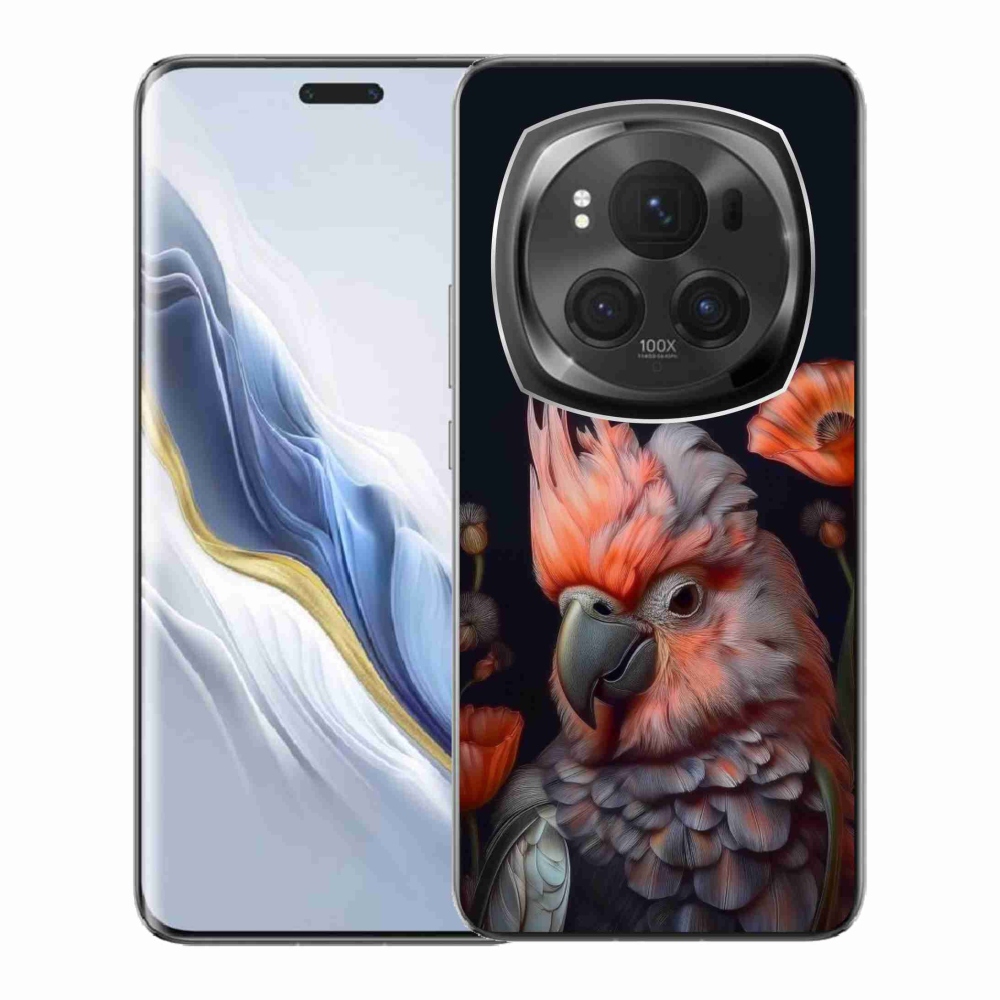 Gélový kryt mmCase na Honor Magic 6 Pro 5G - papagáj kakadu vo farbách