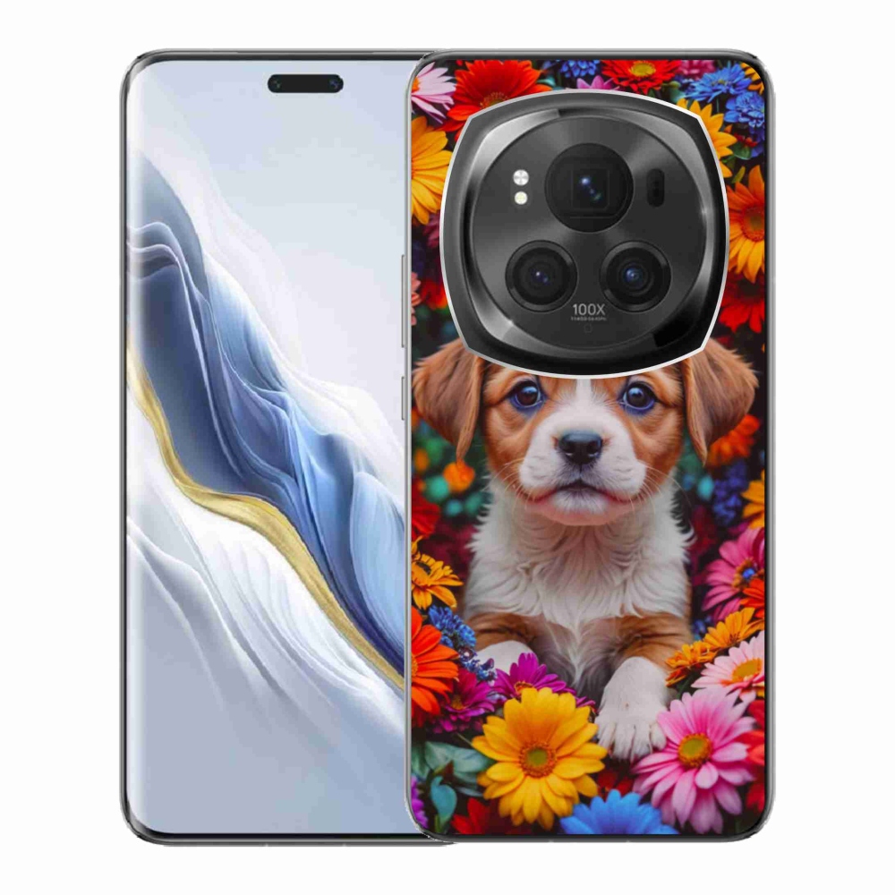 Gélový kryt mmCase na Honor Magic 6 Pro 5G - roztomilé šteňa