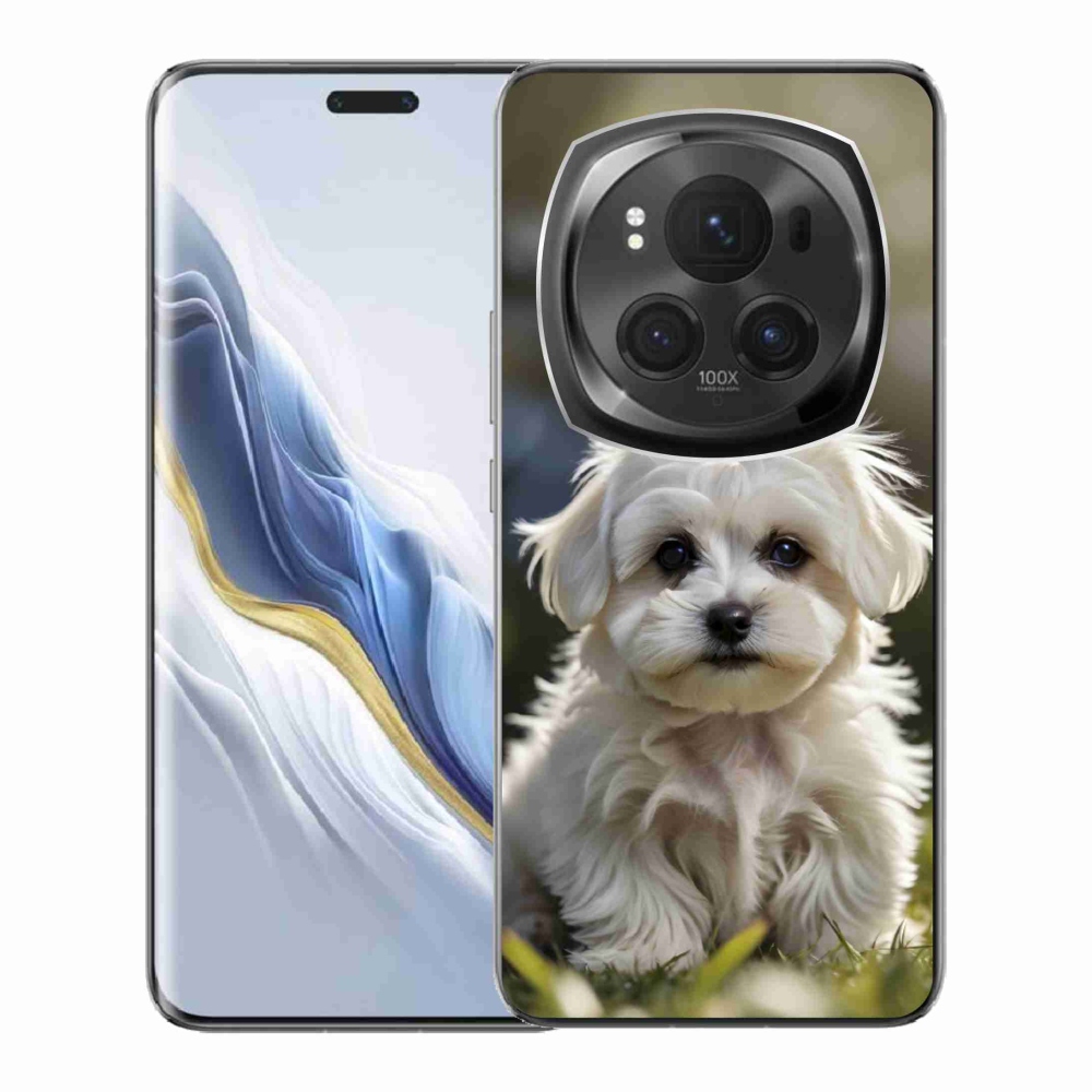 Gélový kryt mmCase na Honor Magic 6 Pro 5G - roztomilý maltézsky psík