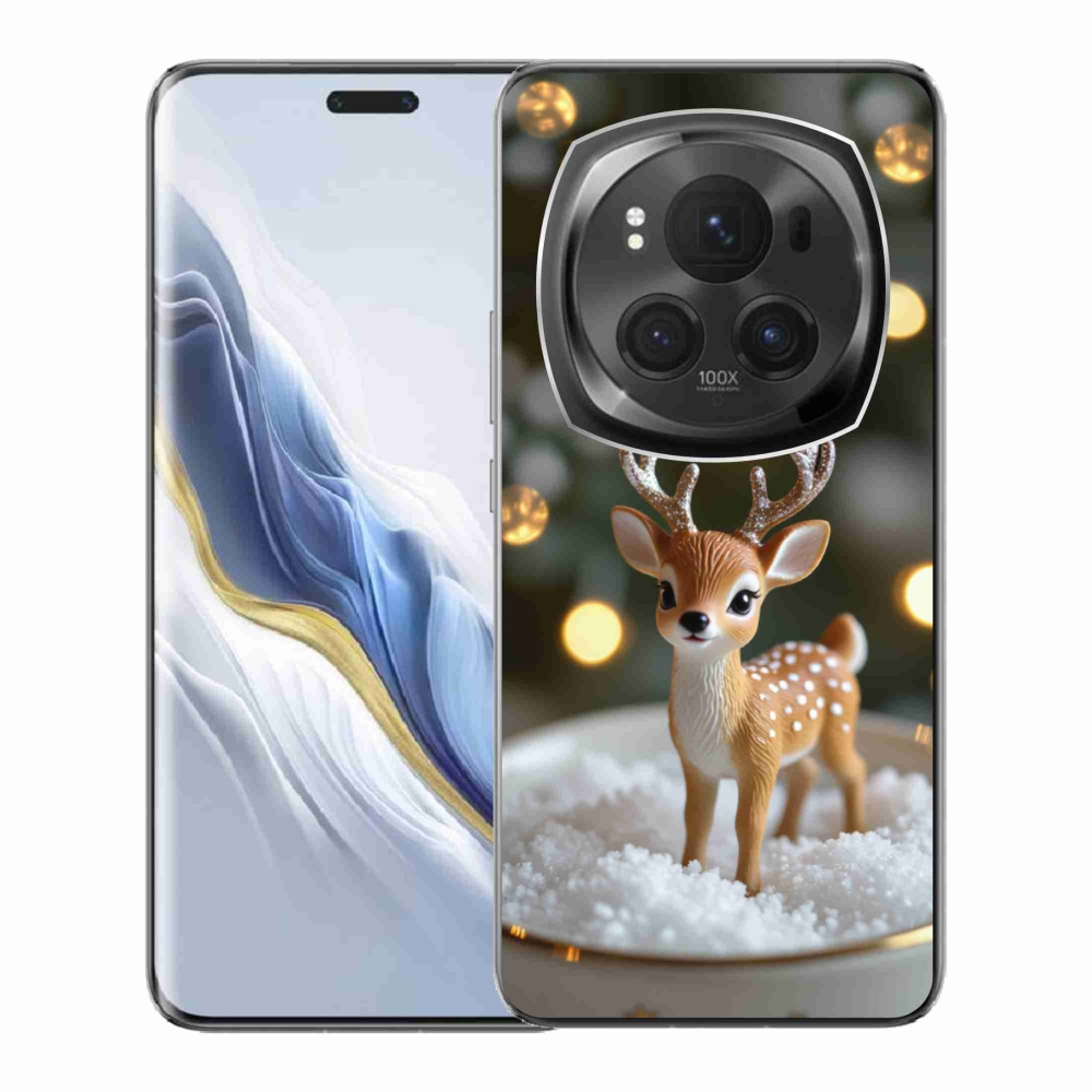 Gélový kryt mmCase na Honor Magic 6 Pro 5G - roztomilý vianočný jeleň