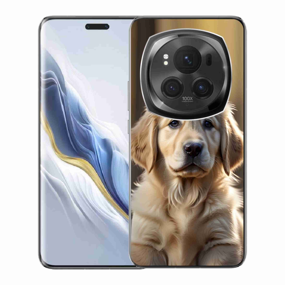 Gélový kryt mmCase na Honor Magic 6 Pro 5G - roztomilý zlatý retriever