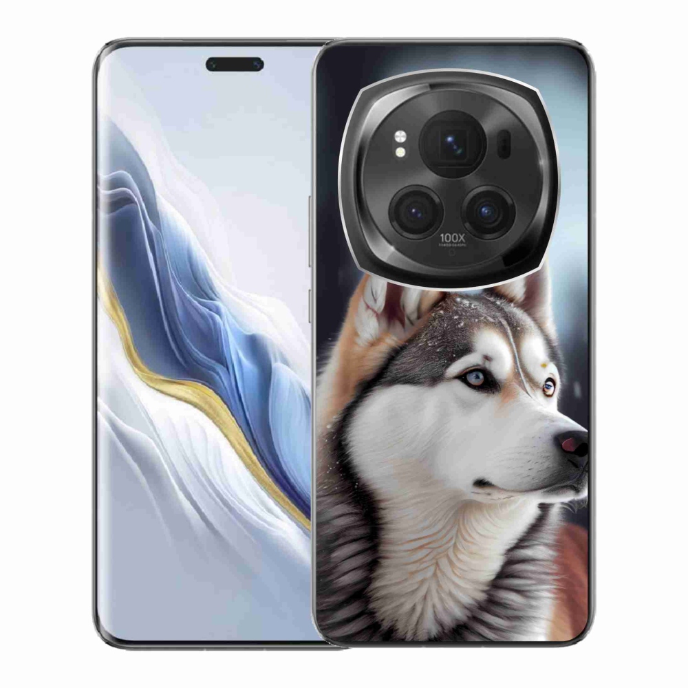 Gélový kryt mmCase na Honor Magic 6 Pro 5G - sibírsky husky