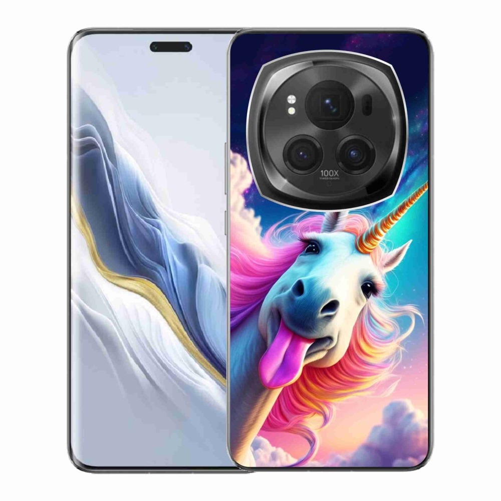 Gélový kryt mmCase na Honor Magic 6 Pro 5G - šialený jednorožec