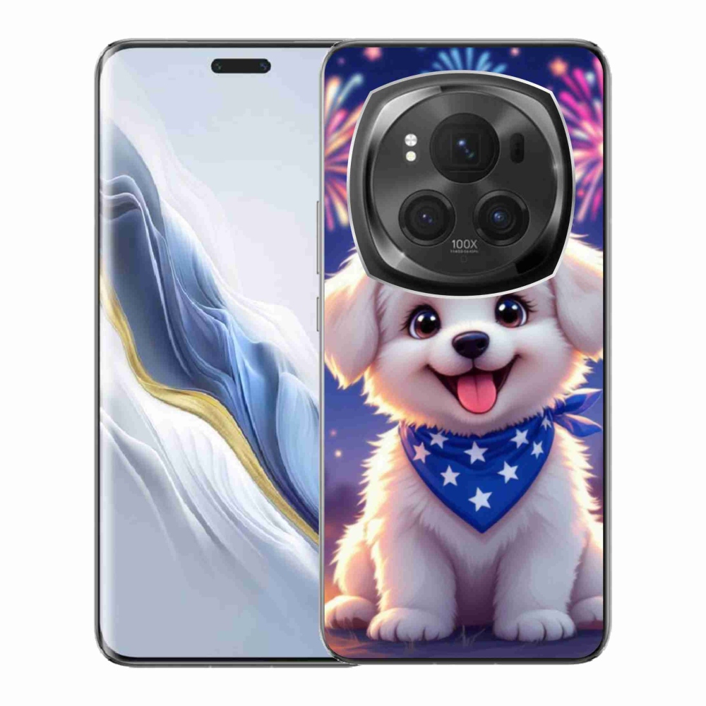Gélový kryt mmCase na Honor Magic 6 Pro 5G - slávnostné šteňa