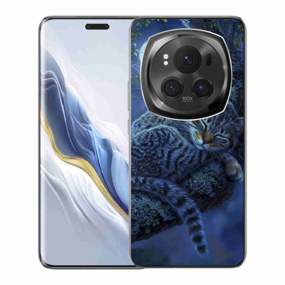 Gélový kryt mmCase na Honor Magic 6 Pro 5G - spiaca mačka
