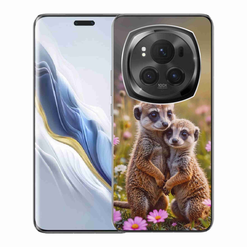 Gélový kryt mmCase na Honor Magic 6 Pro 5G - surikatí duo