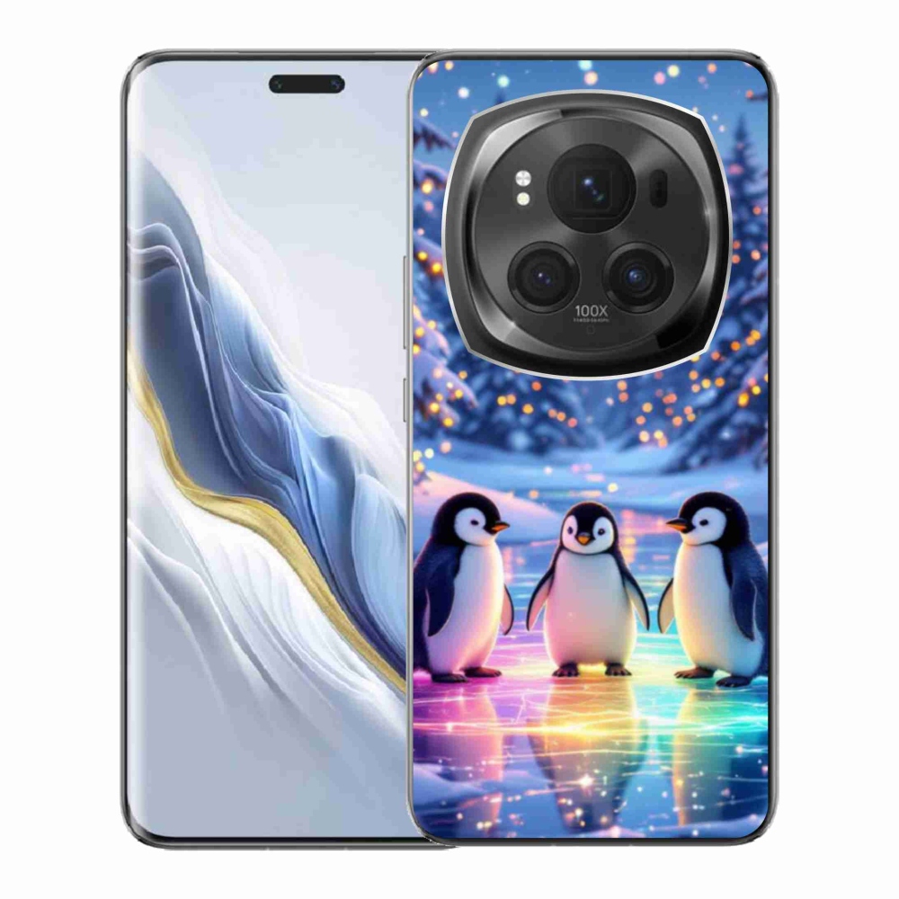 Gélový kryt mmCase na Honor Magic 6 Pro 5G - tučniaky