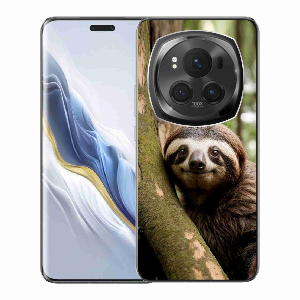 Gélový kryt mmCase na Honor Magic 6 Pro 5G - usmievavý leňochod