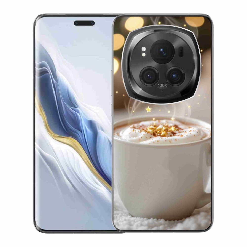 Gélový kryt mmCase na Honor Magic 6 Pro 5G - vianočný horúci nápoj