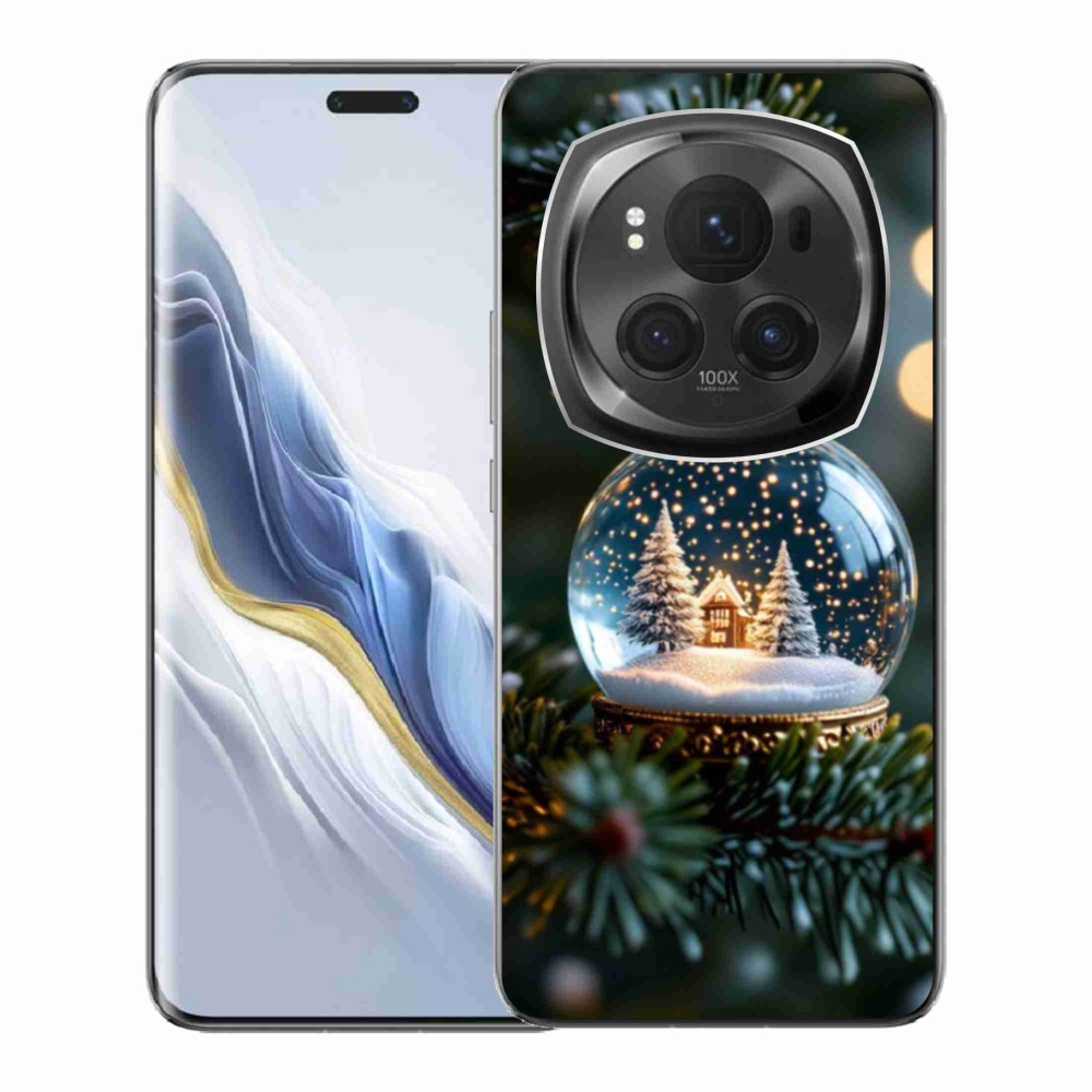 Gélový kryt mmCase na Honor Magic 6 Pro 5G - vianočné gule 2