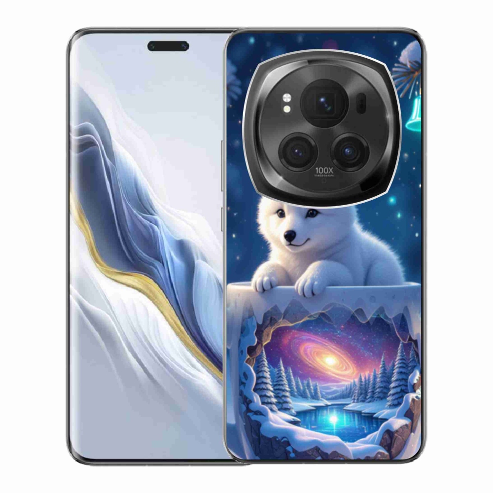 Gélový kryt mmCase na Honor Magic 6 Pro 5G - vianočné šteňa