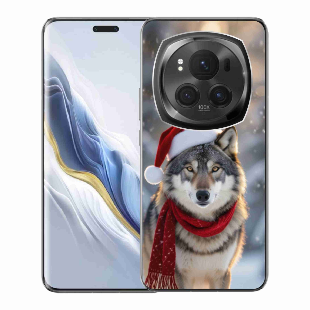 Gélový kryt mmCase na Honor Magic 6 Pro 5G - vianočný vlk