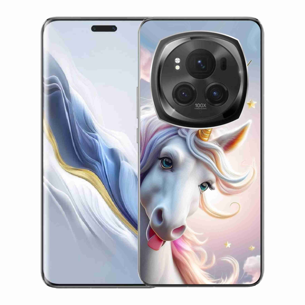 Gélový kryt mmCase na Honor Magic 6 Pro 5G - veselý jednorožec
